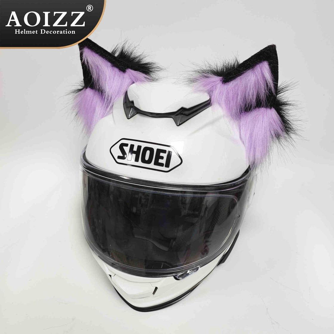 AOIZZ™ Handmade Snow Wolf Ear Helmet Decoration