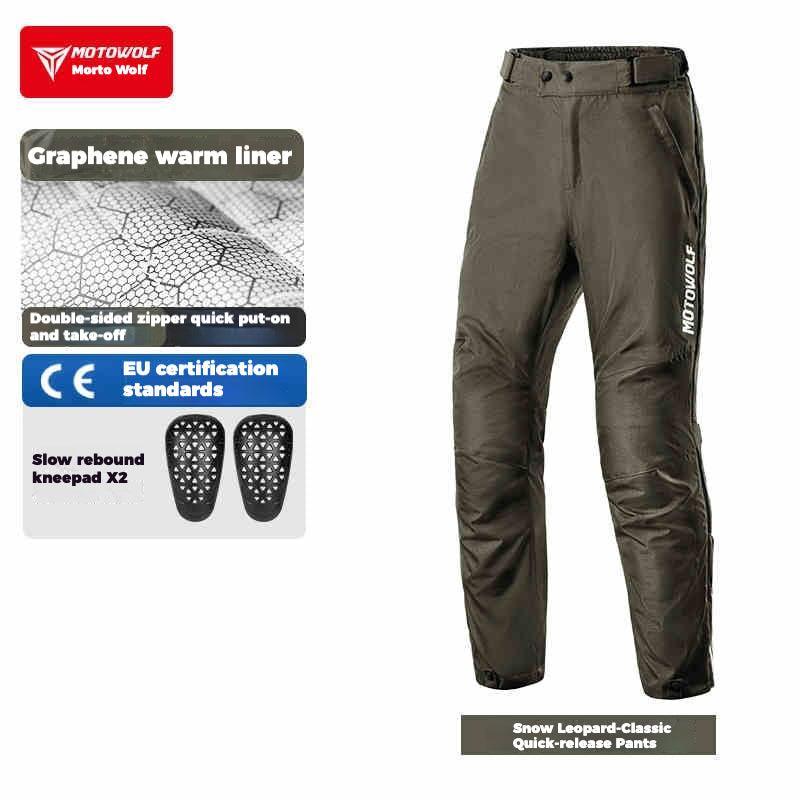 MOTOWOLF™ Motorcycle Winter Quick-Release Windproof Thermal Pants