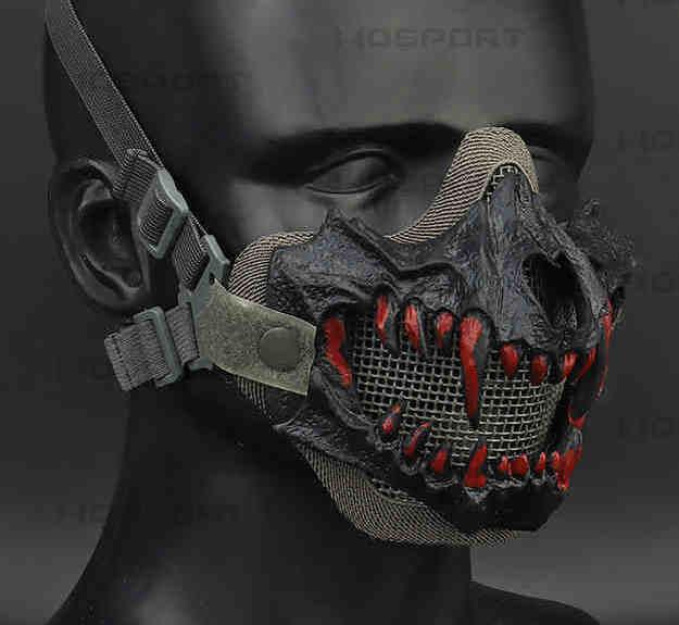 Tactical Protective Wolf Fang Motorcycle Riding Mask