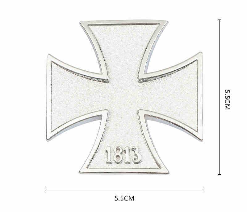 1813 Cross Metal Emblem