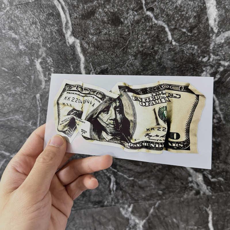 Funny Wrinkled Dollar Sticker