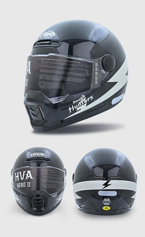 HVA™ Retro Full-Face Motorcycle Helmet