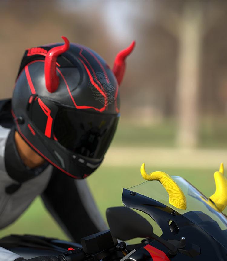 Motorcycle Helmet Devil Horn Decoration