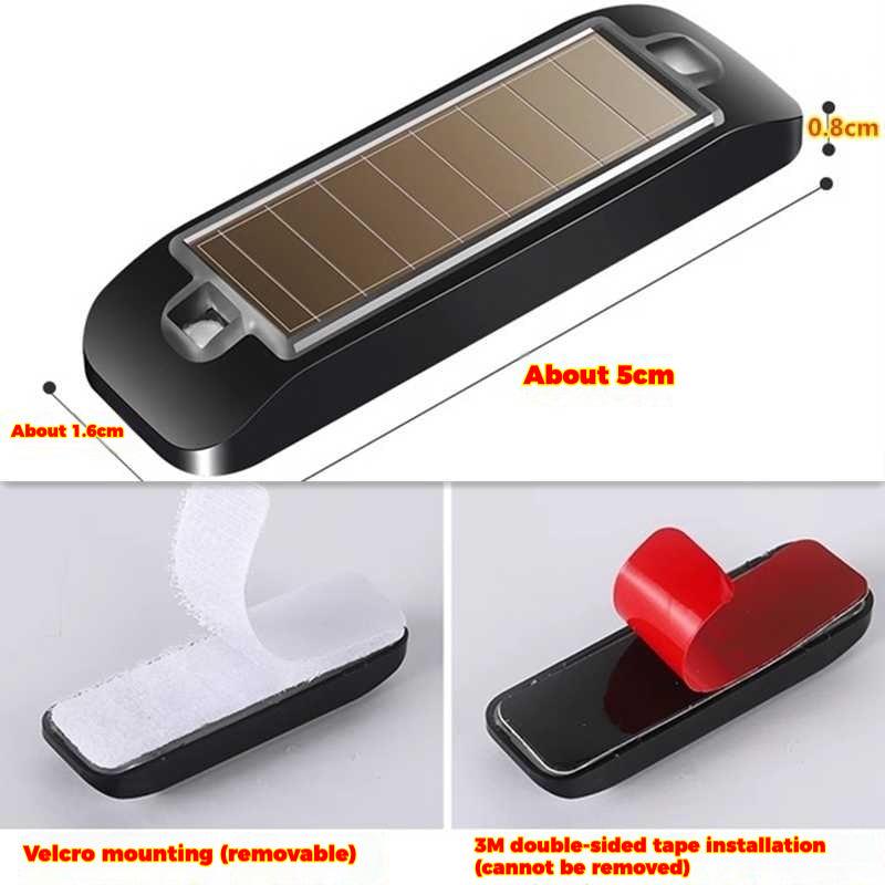 Motorcycle Night Auto-Sensing Solar Safety Light