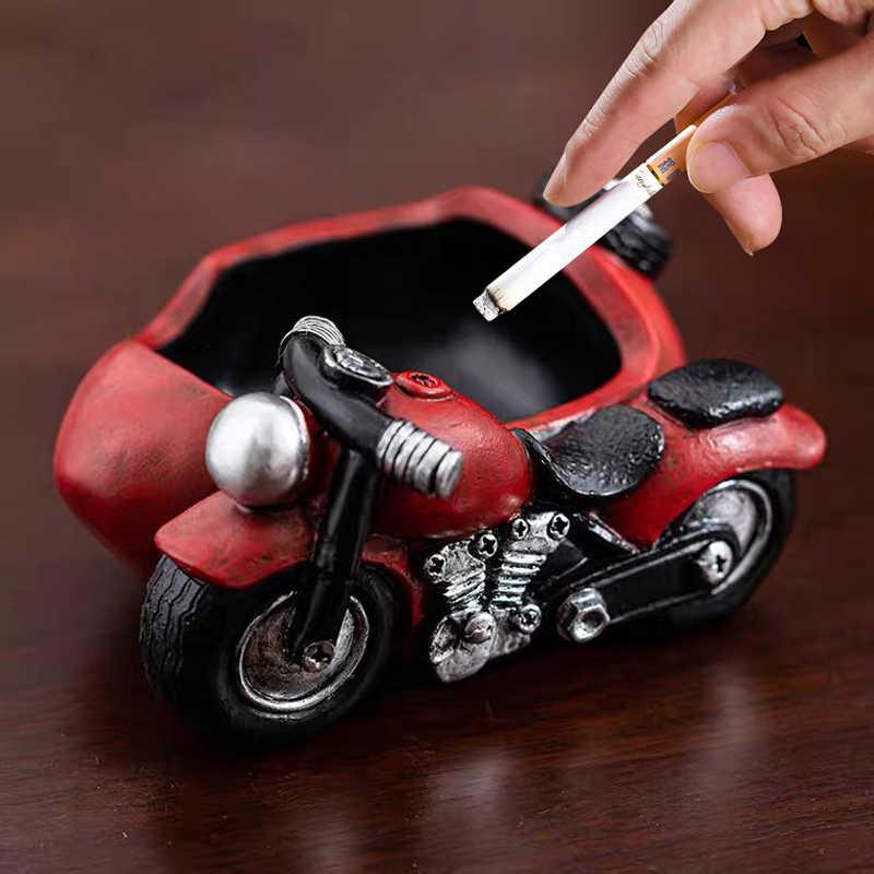 Motorcycle Resin Ashtray