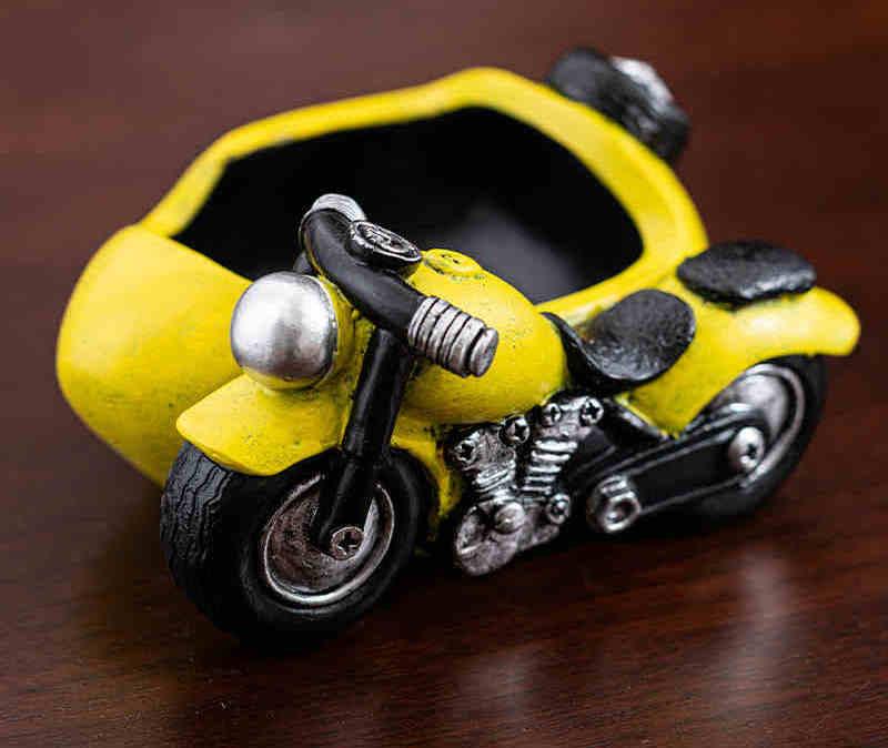 Motorcycle Resin Ashtray