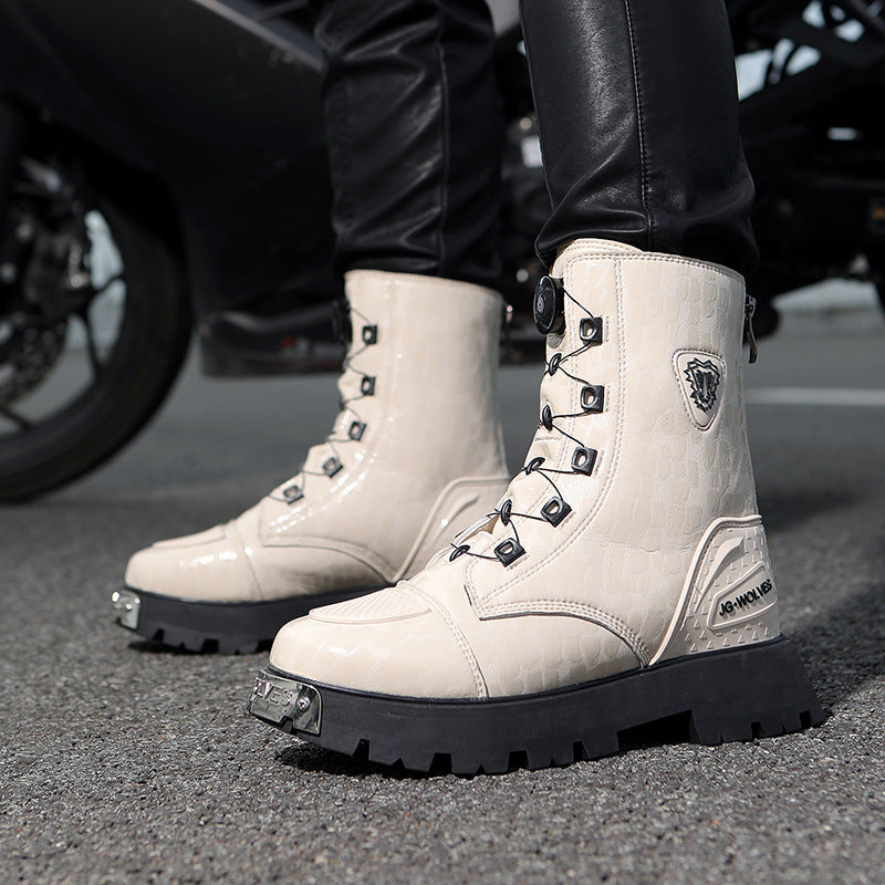 4 Seasons™-Women’s Height-Boosting Motorcycle Shoes