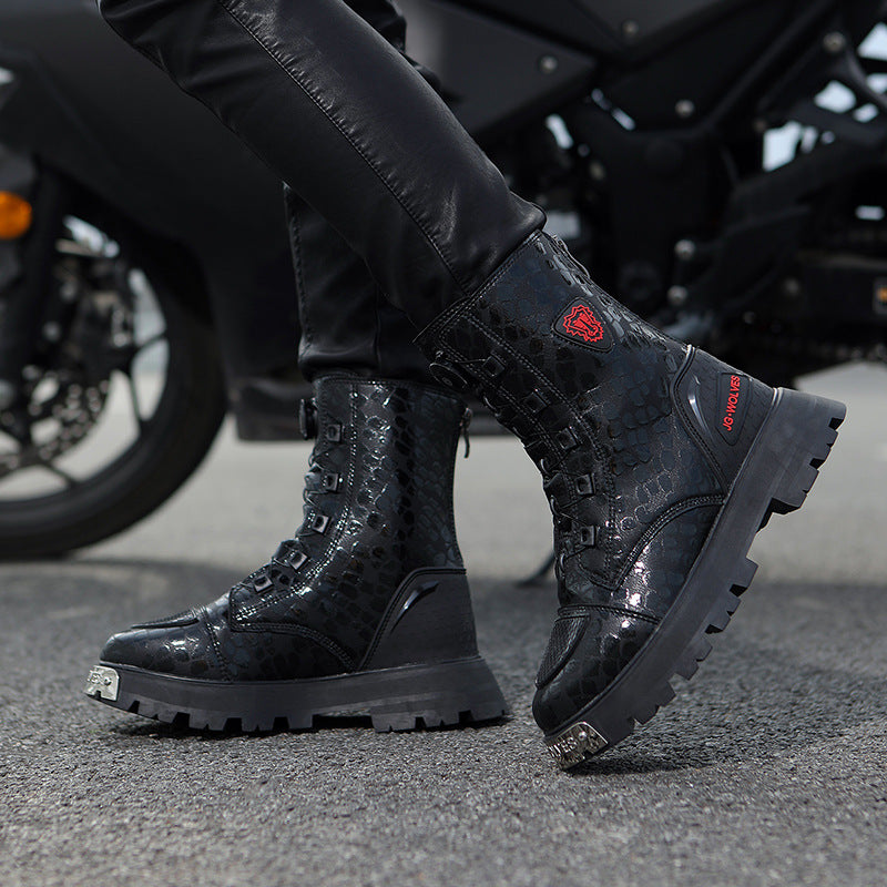 4 Seasons™-Women’s Height-Boosting Motorcycle Shoes