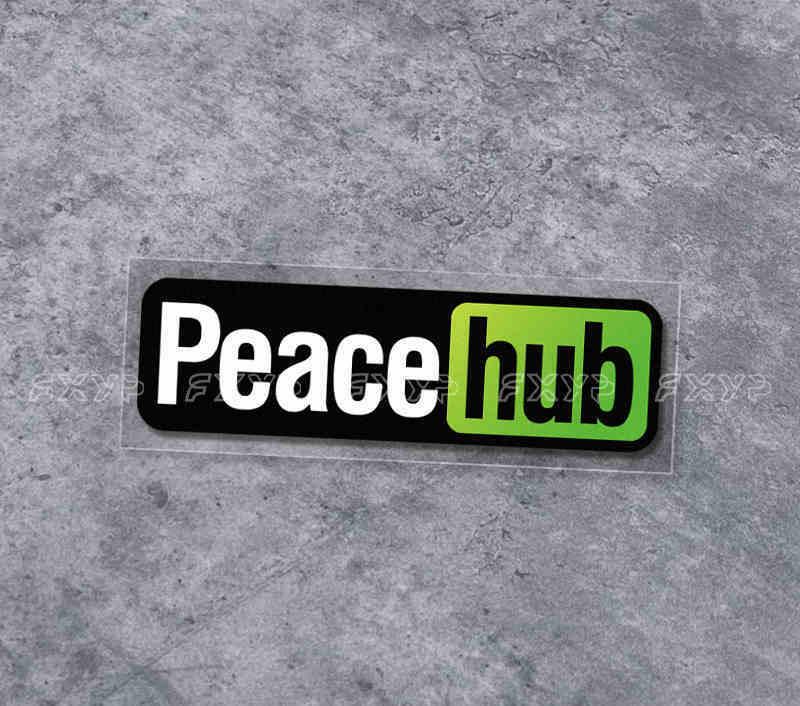 PEACE HUB STICKER