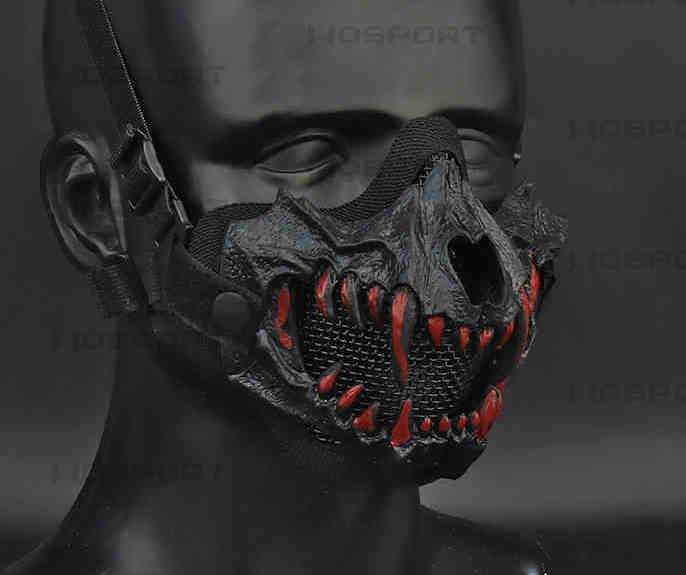 Tactical Protective Wolf Fang Motorcycle Riding Mask