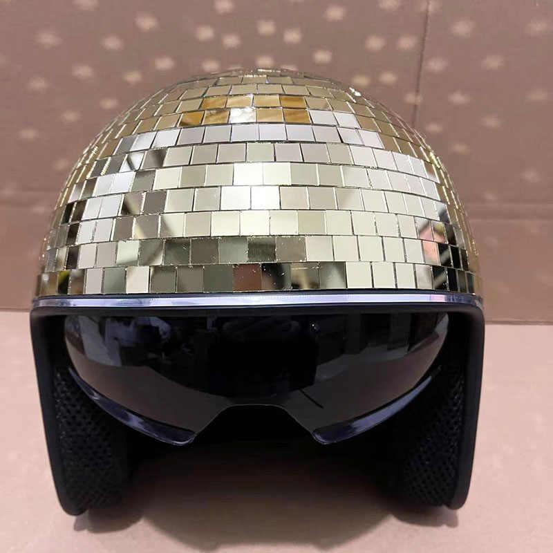 Disco Ball Decorative Helmet