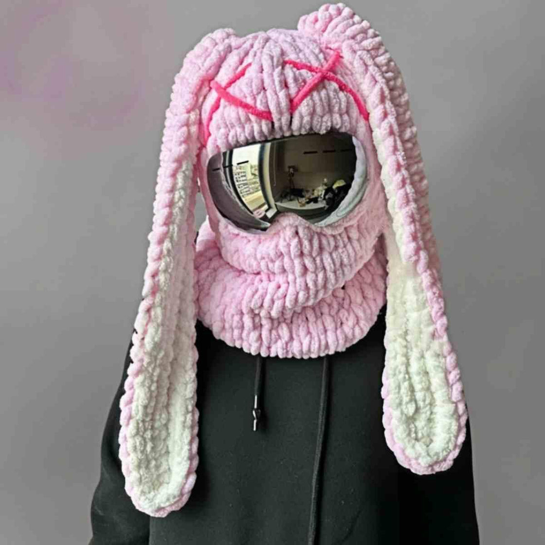 Handmade Knitted Cartoon Cover for Motorcycle Helmet