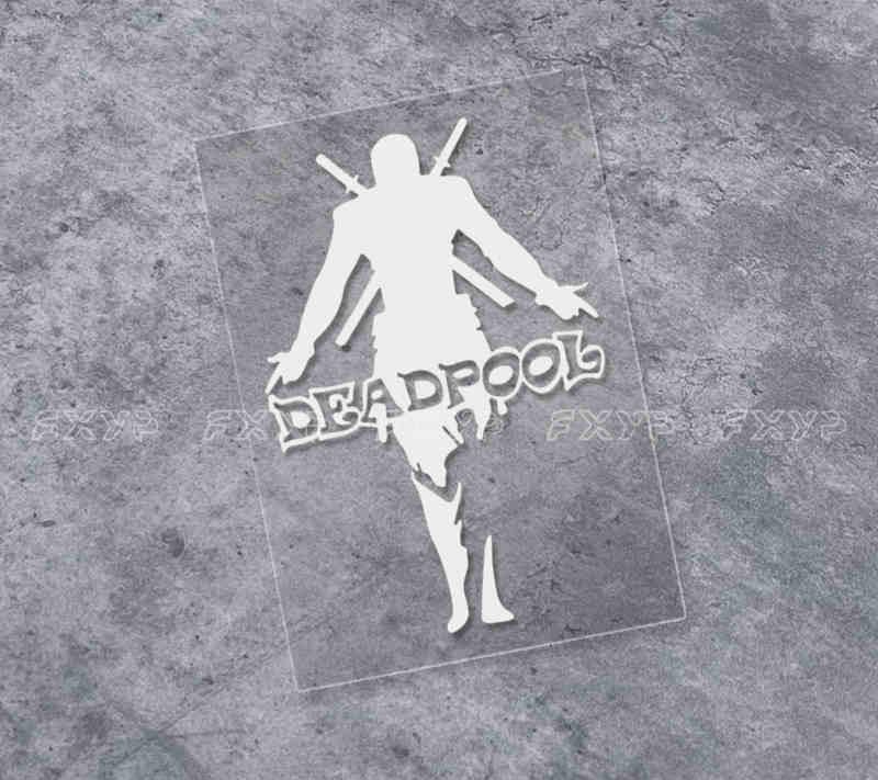 Deadpool Silhouette Sticker