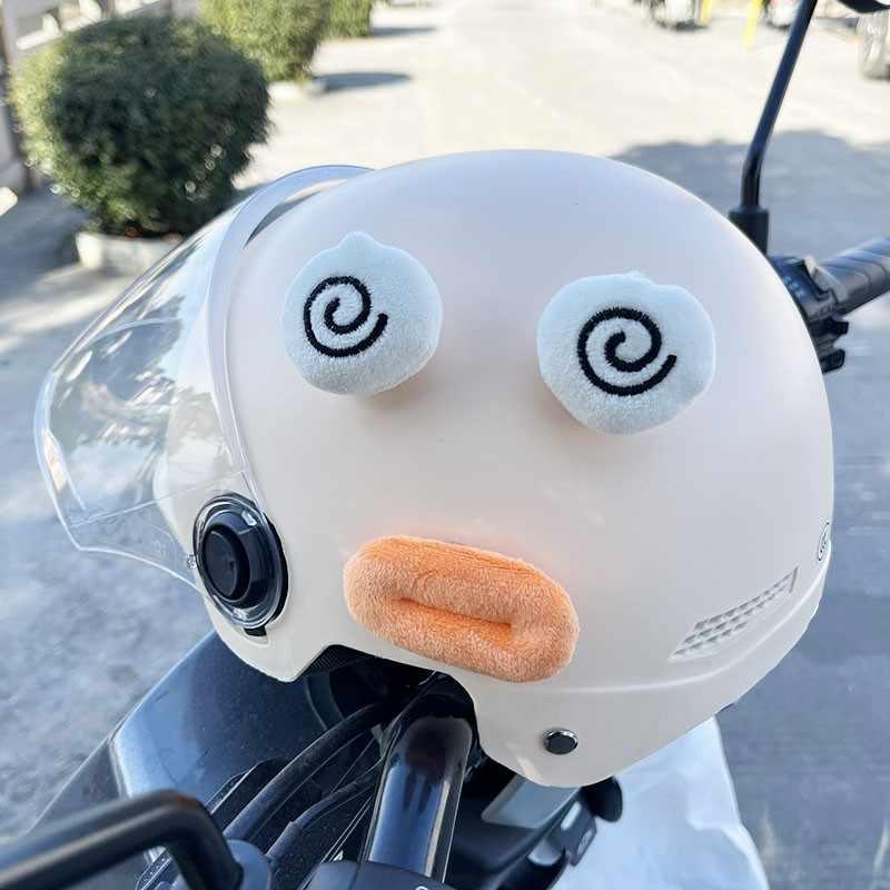 Sausage Mouth Funny Helmet Decoration