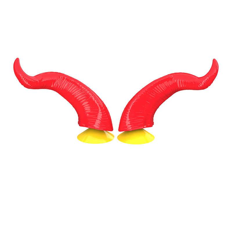 Motorcycle Helmet Devil Horn Decoration