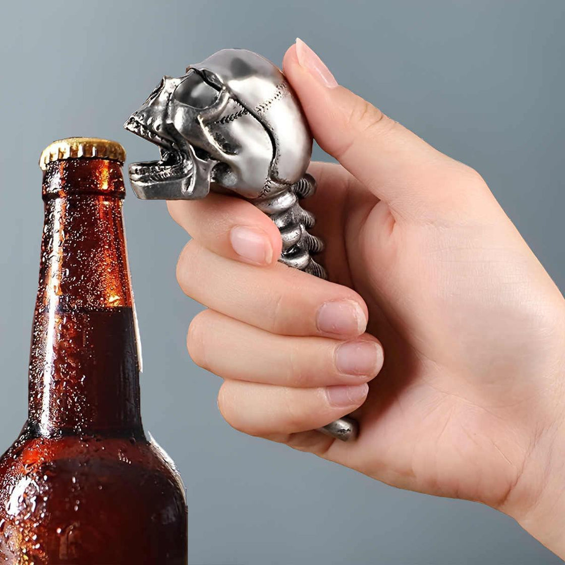 Death Skull Metal Bottle Opener