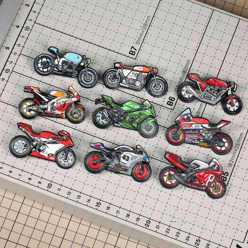 Motorcycle Metal Pin Badge