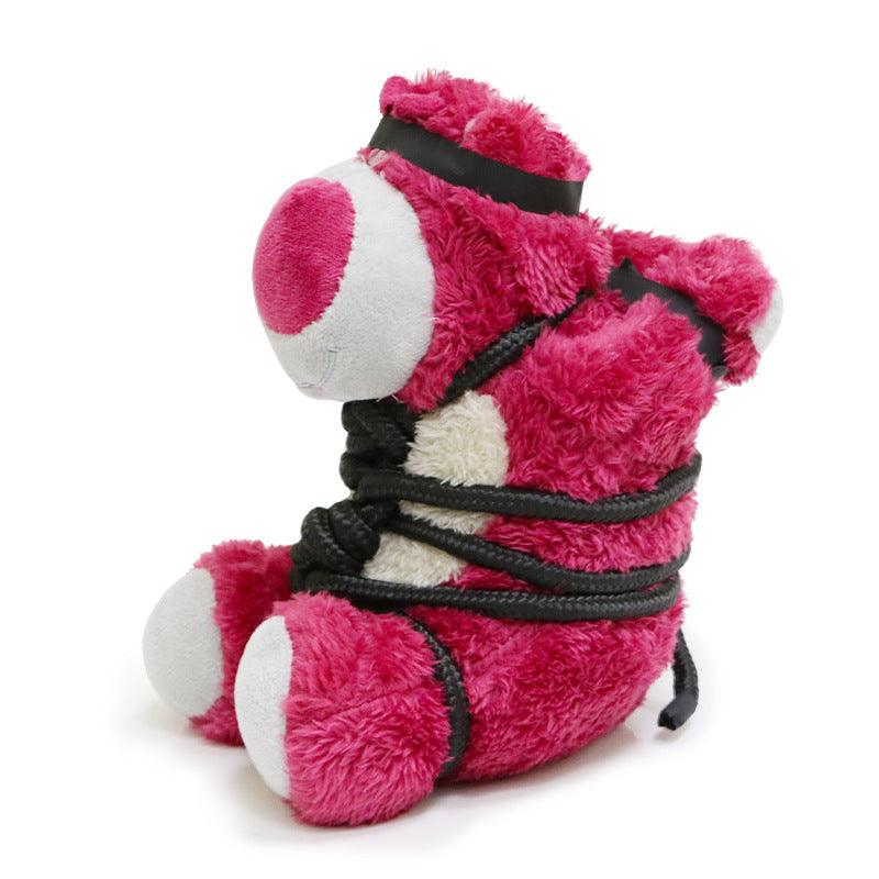 Strawberry Bear Tie-On Motorcycle Decoration Plush Doll