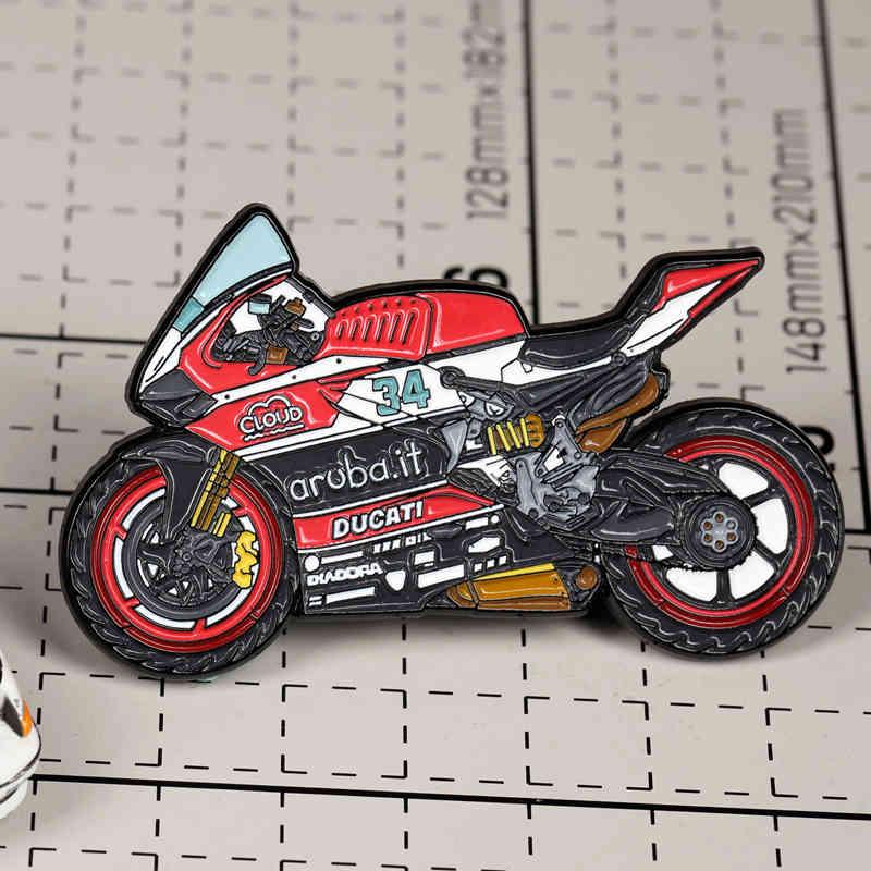 Motorcycle Metal Pin Badge