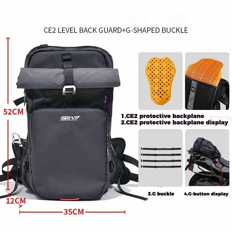 SEIVI™ Motorcycle Touring Tactical Camping Backpack