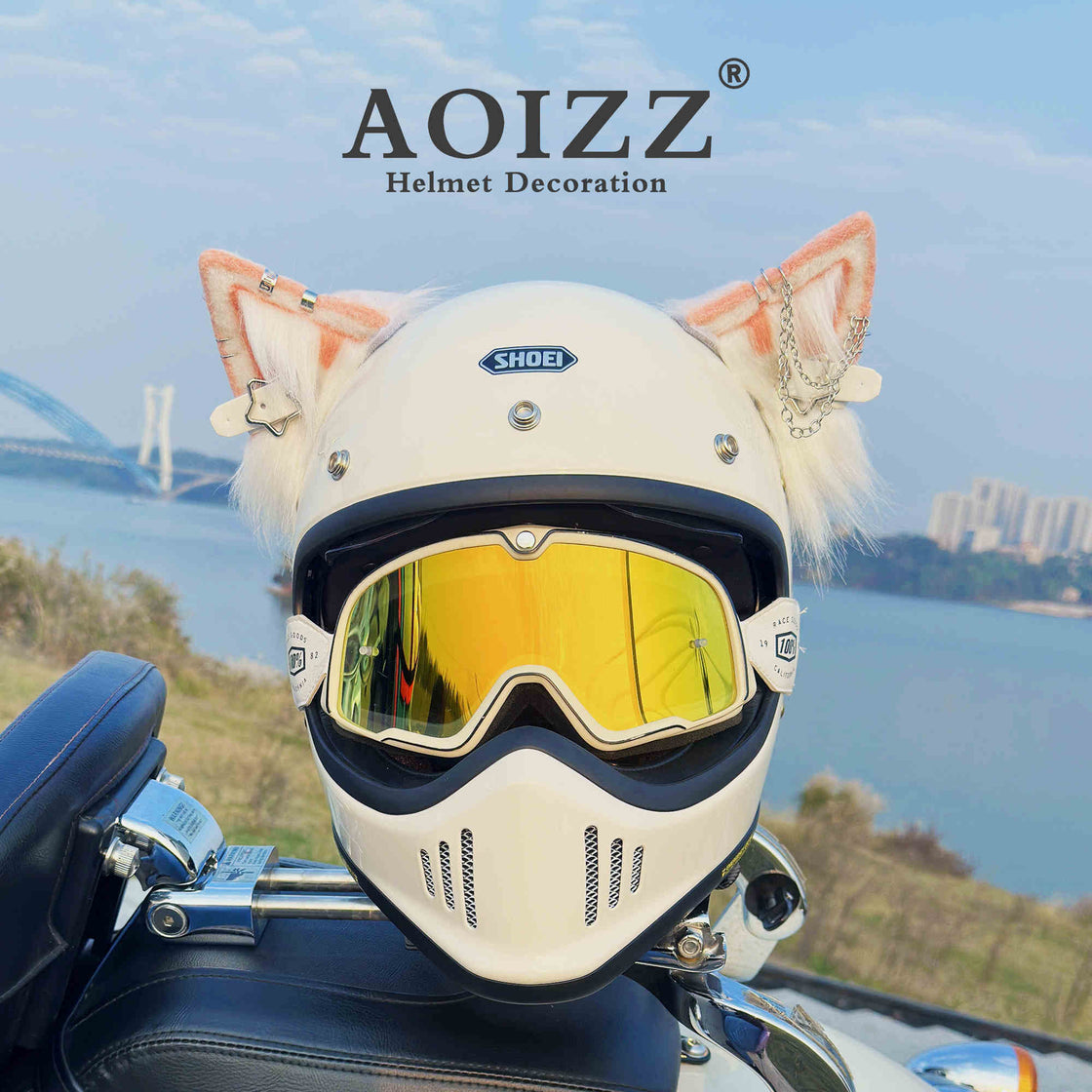 AOIZZ™ Handmade Cat Ear Helmet Decoration PRO