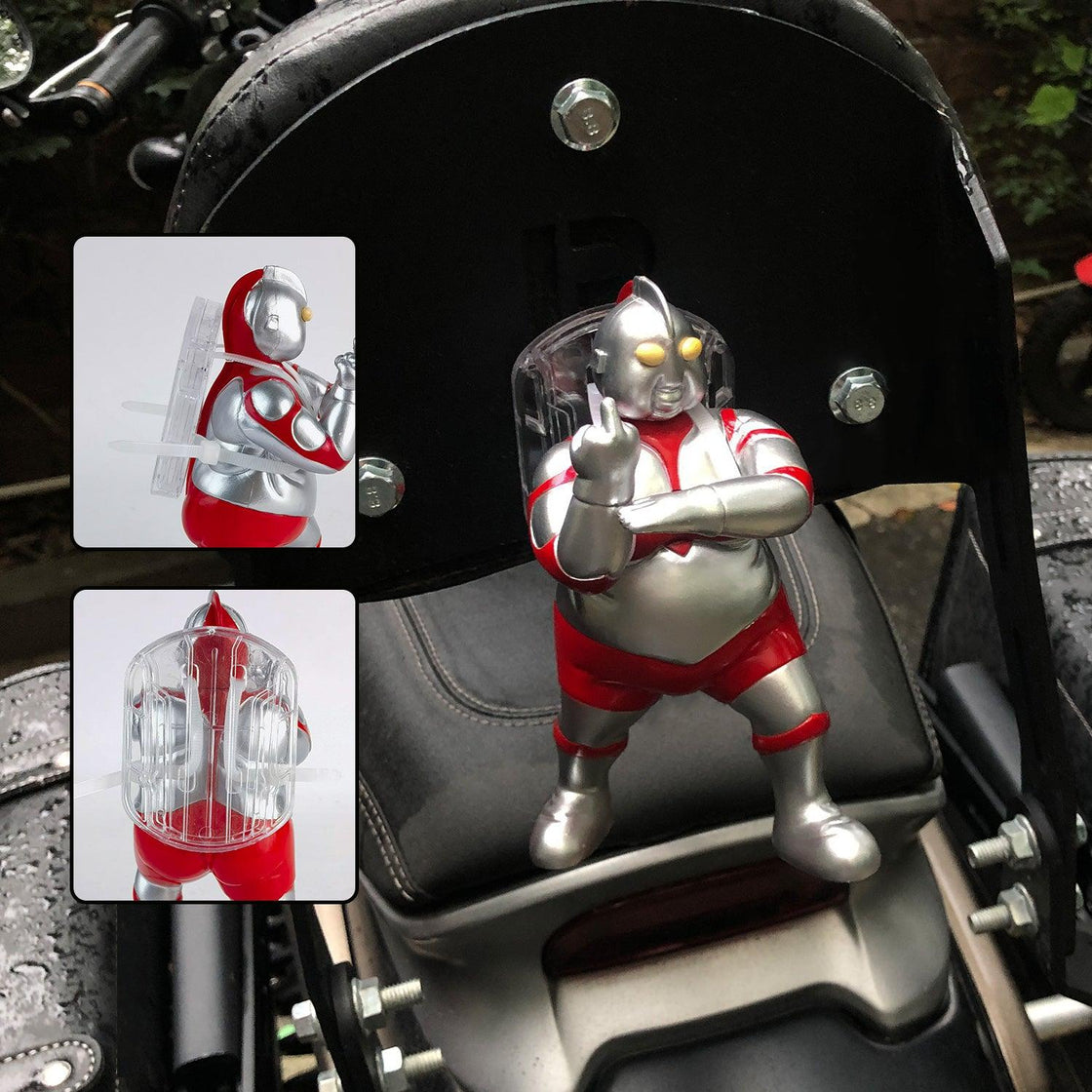 Middle Finger Ultraman Funny Motorcycle/Car Decoration Ornament