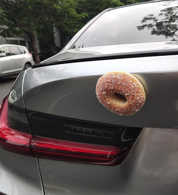 Realistic Bread Croissant Motorcycle Fun Decoration