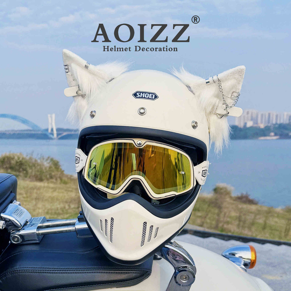 AOIZZ™ Handmade Cat Ear Helmet Decoration PRO