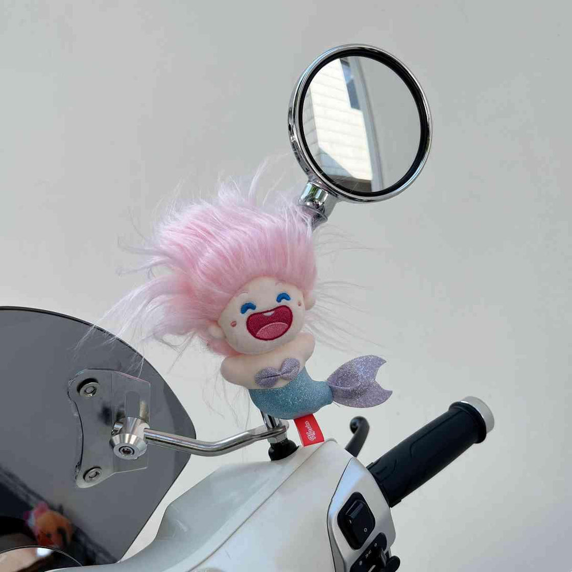 Crazy Mermaid Princess Rearview Mirror Doll