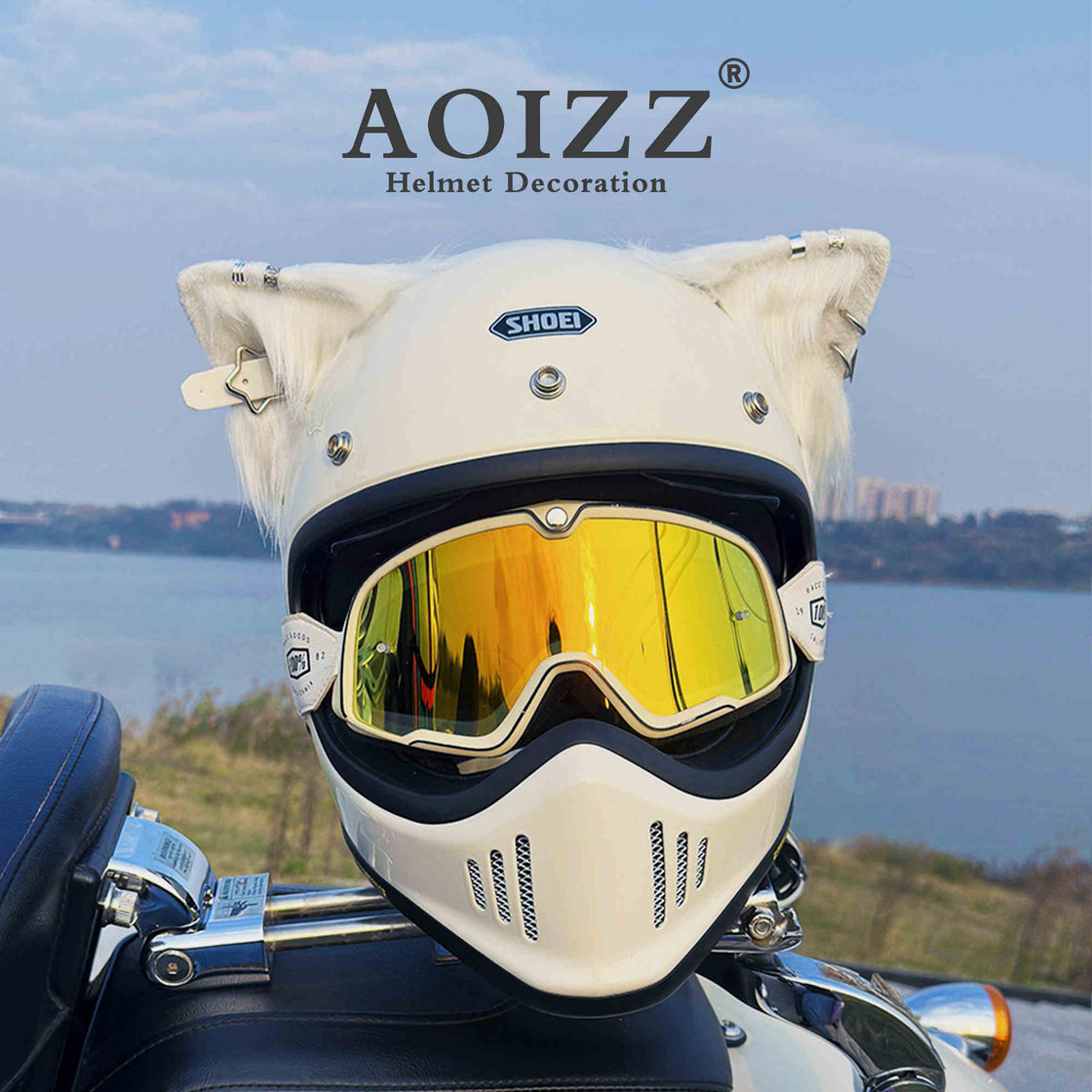 AOIZZ™ Handmade Cat Ear Helmet Decoration PRO