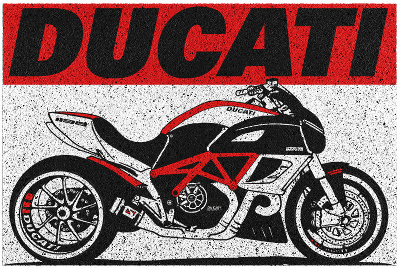 VIOLENCE BEAR™ Motorcycle Racing-Themed Custom Floor Mat