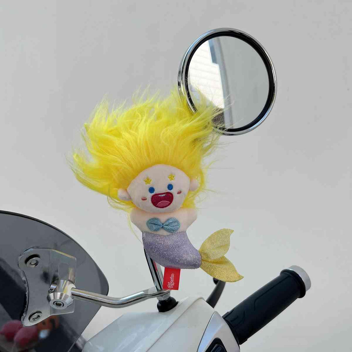 Crazy Mermaid Princess Rearview Mirror Doll