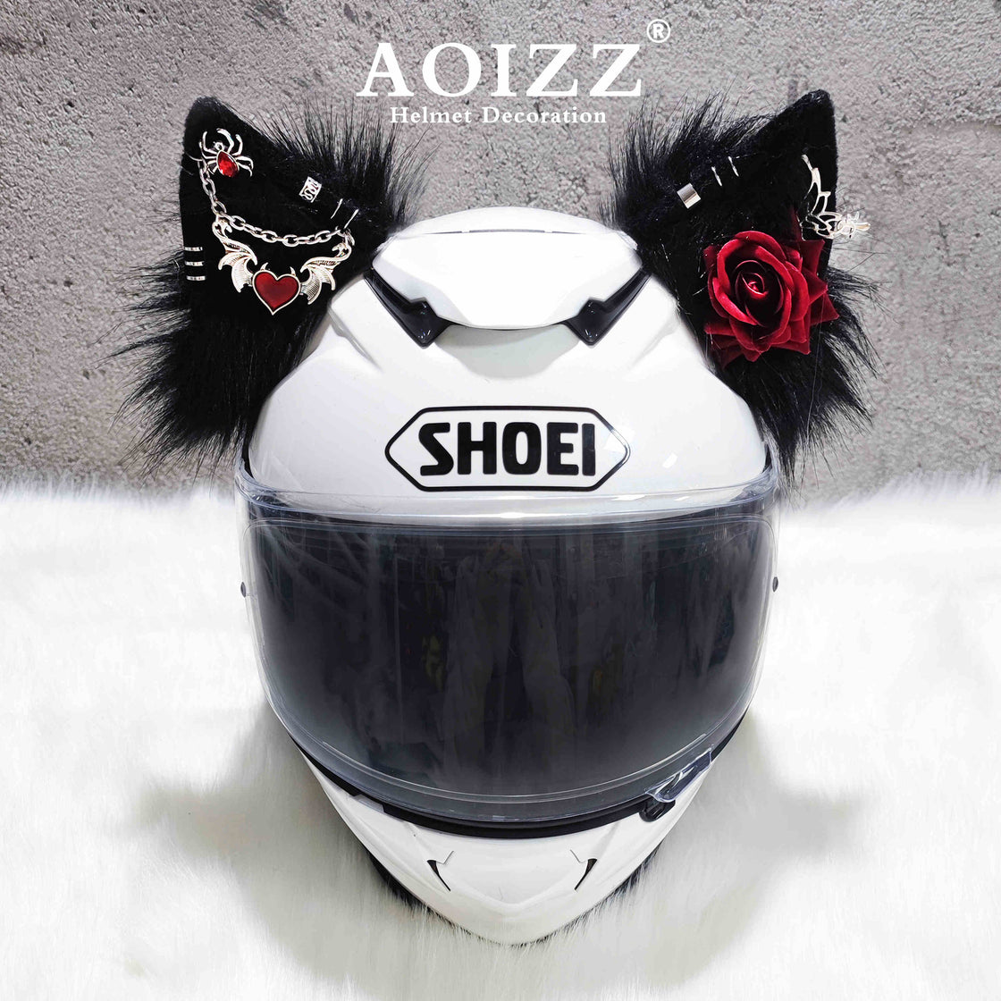 AOIZZ™ Handmade Cat Ear Helmet Decoration PRO