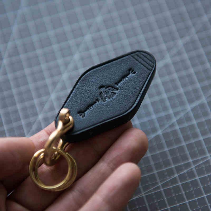 Handcrafted Genuine Leather Keychain