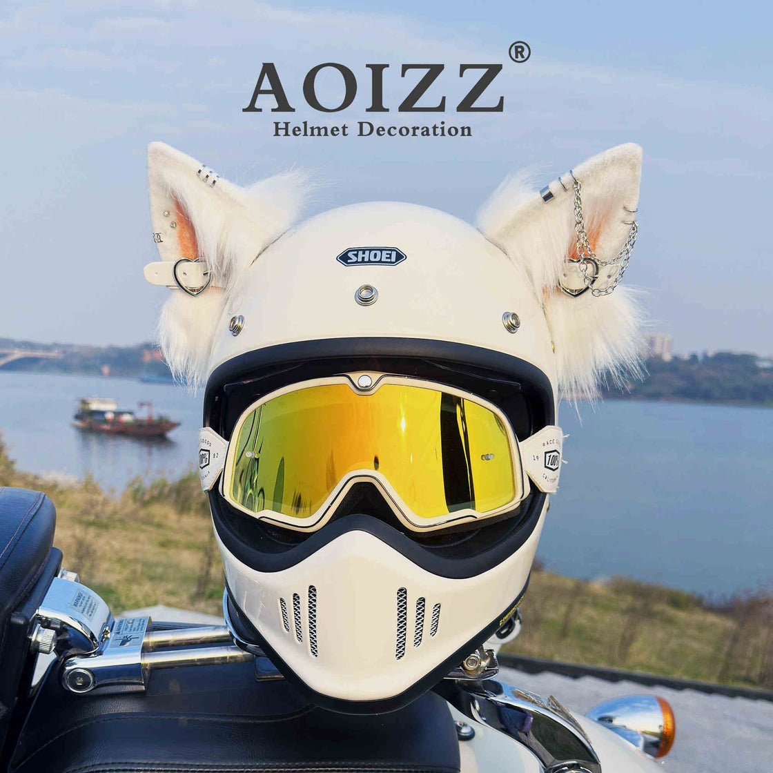 AOIZZ™ Handmade Cat Ear Helmet Decoration PRO