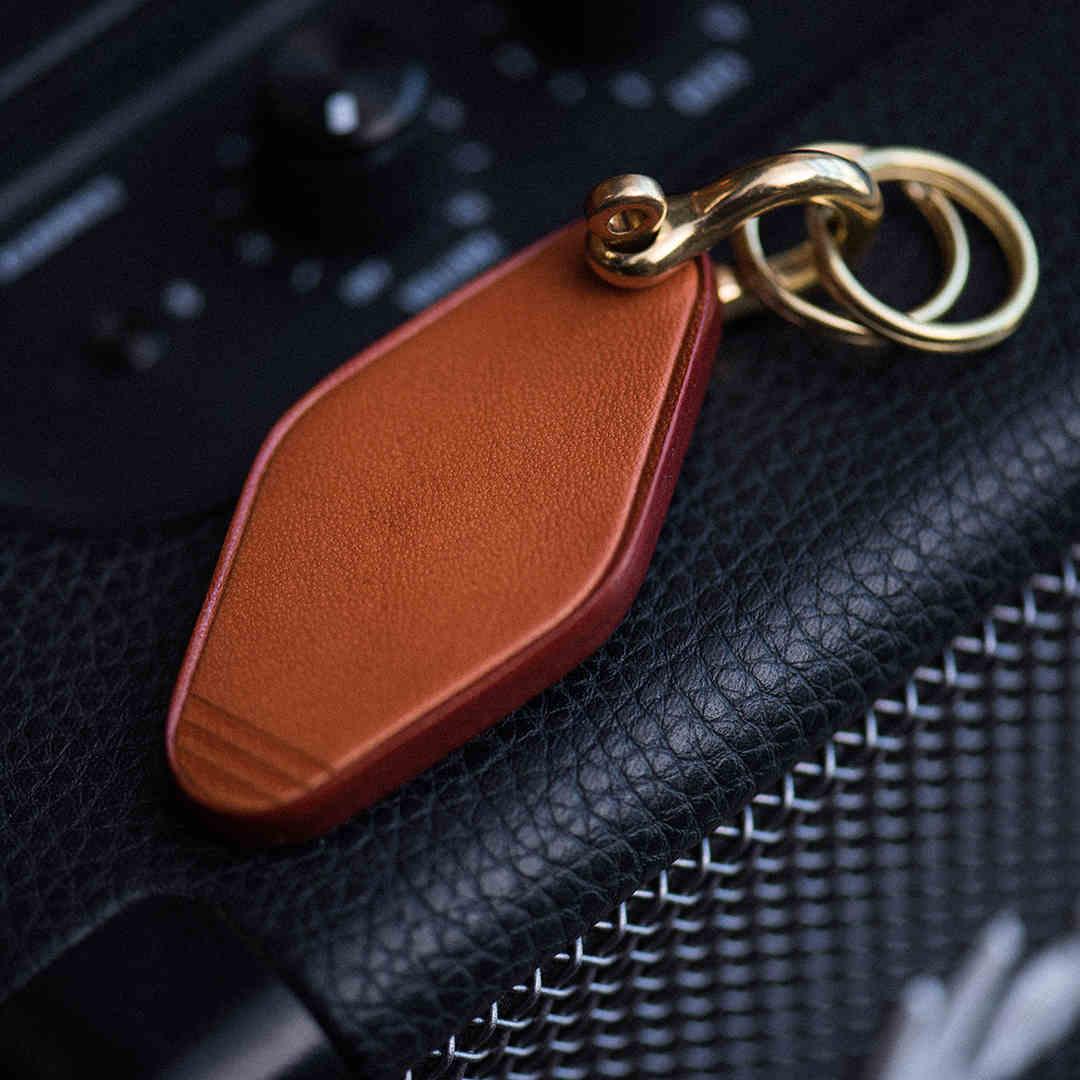 Handcrafted Genuine Leather Keychain