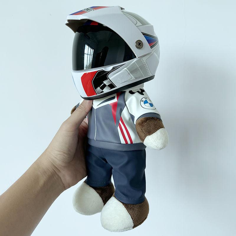 Motorcycle Buddy Helmet Bear