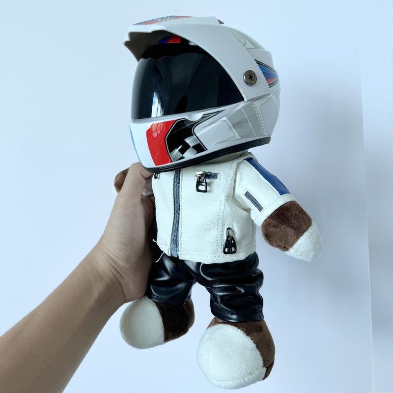 Motorcycle Buddy Helmet Bear