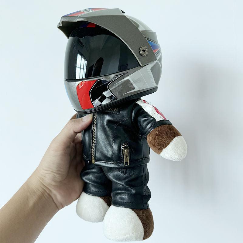 Motorcycle Buddy Helmet Bear