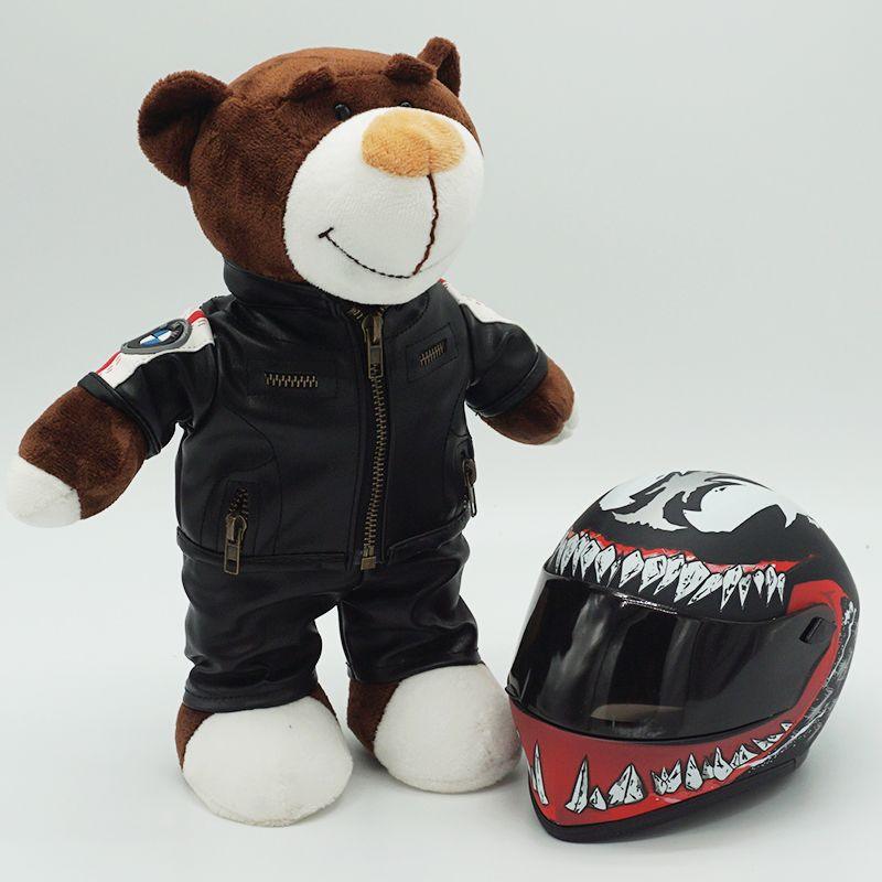 Motorcycle Buddy Helmet Bear