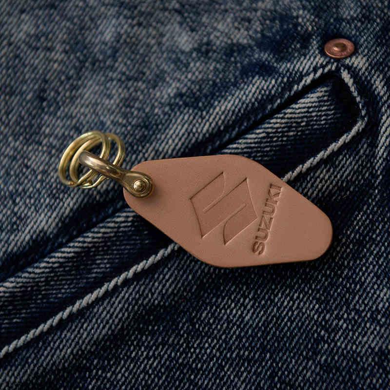 Handcrafted Genuine Leather Keychain