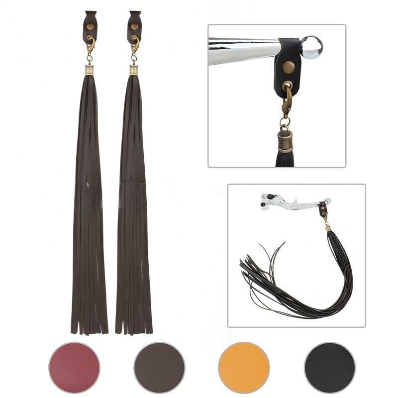 Motorcycle Handlebar Leather Tassel