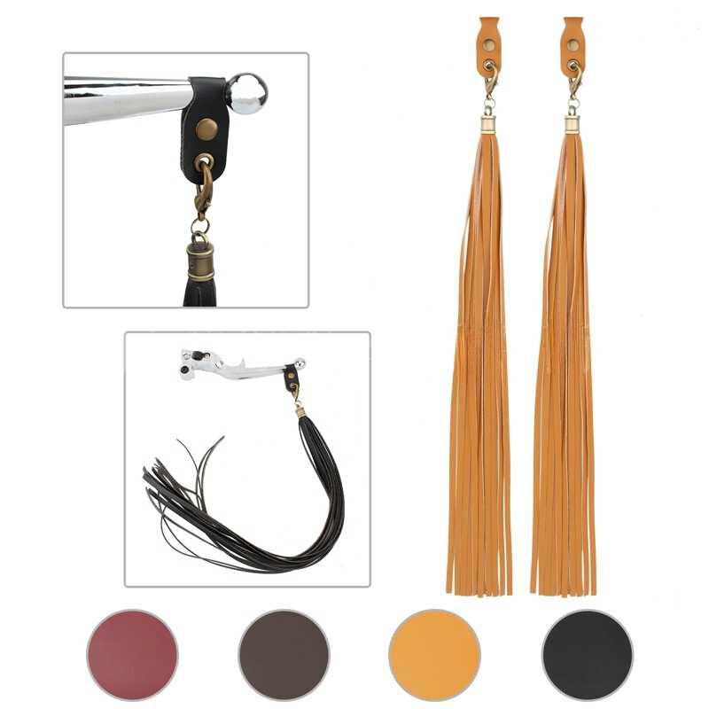 Motorcycle Handlebar Leather Tassel