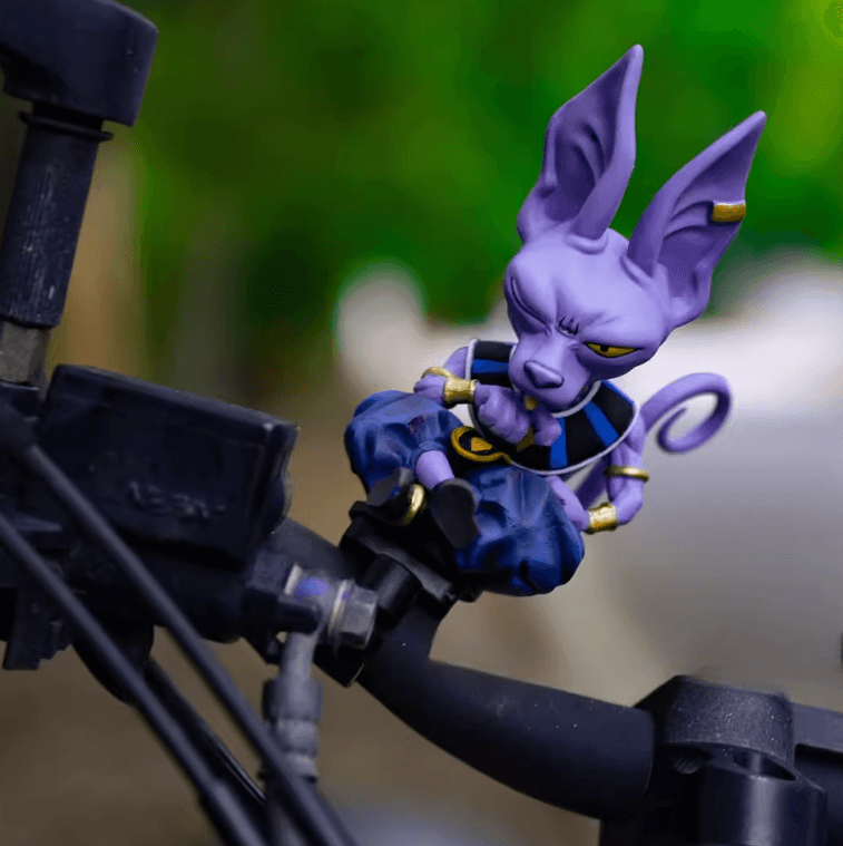 Destruction God Beerus Motorcycle Figurine