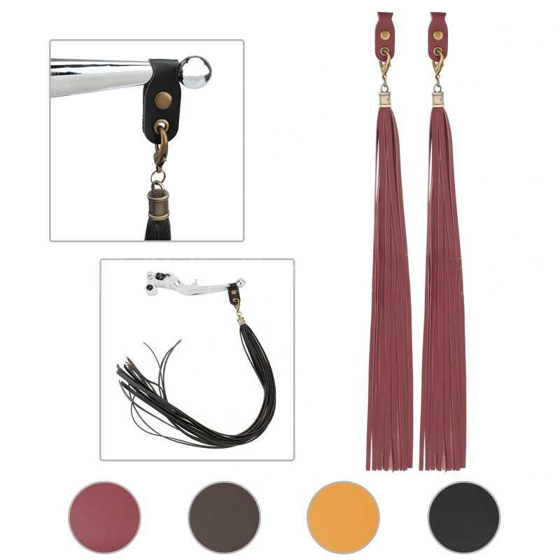 Motorcycle Handlebar Leather Tassel