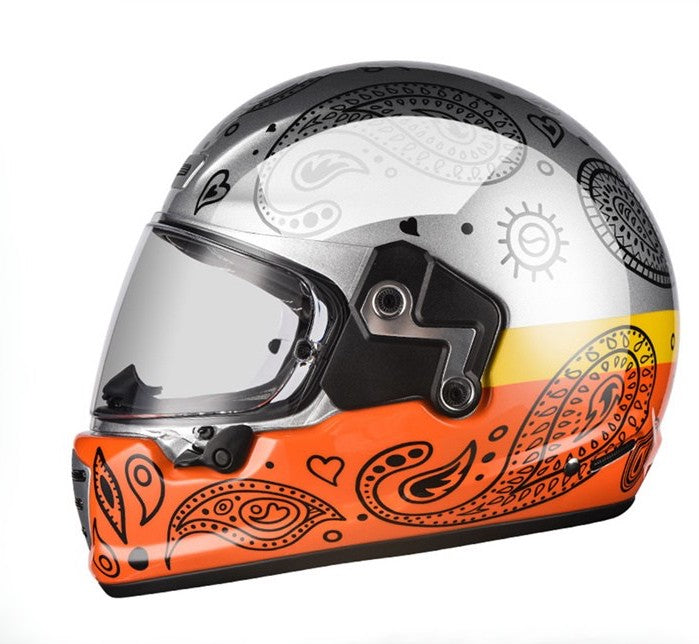 AMZ™ Retro Carbon Fiber Fiberglass Helmet