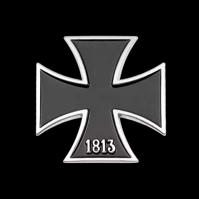 1813 Cross Metal Emblem