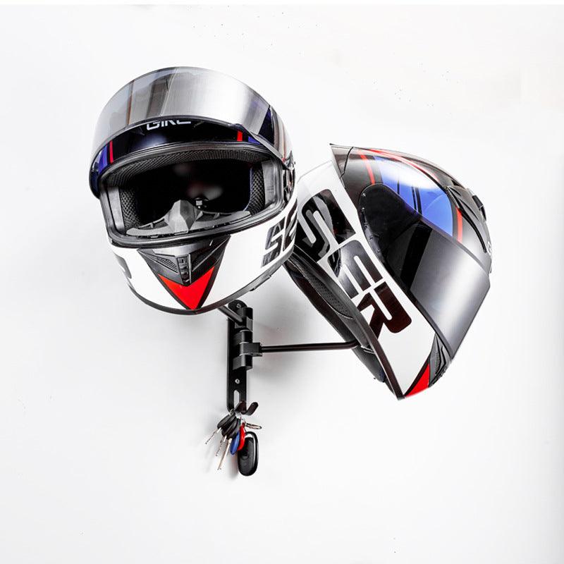 Minimalist Style Helmet Wall-mounted (No drill needed)Display Rack - Bean's Moto Booth