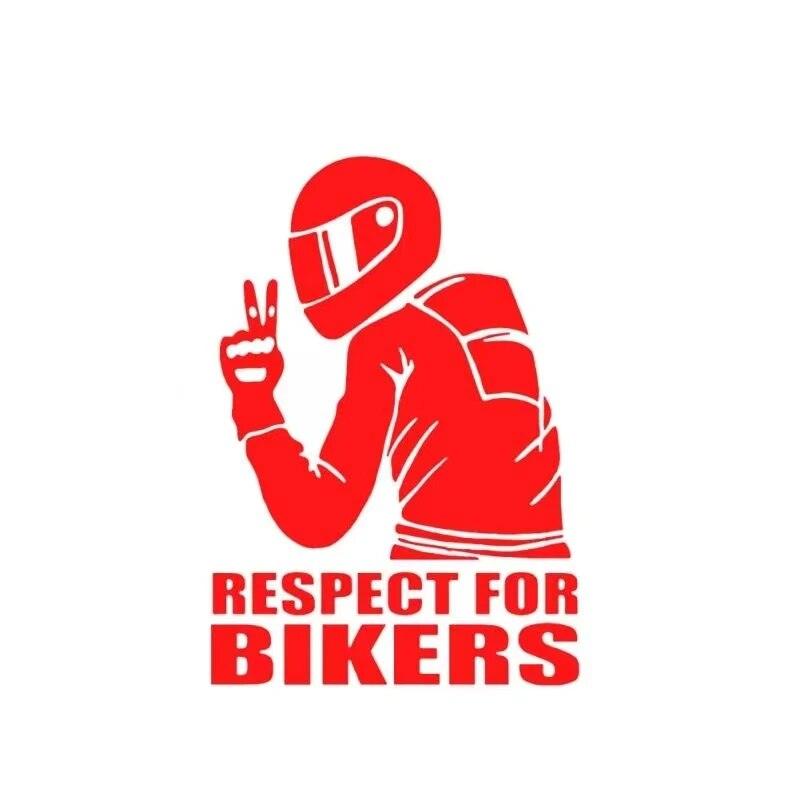 Respect Bikers Stickers - Bean's Moto Booth