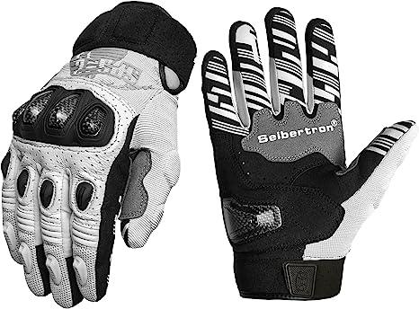 Seibertron™ SPS-2 Carbon Fiber Touchscreen Motorcycle Gloves - Bean's Moto Booth